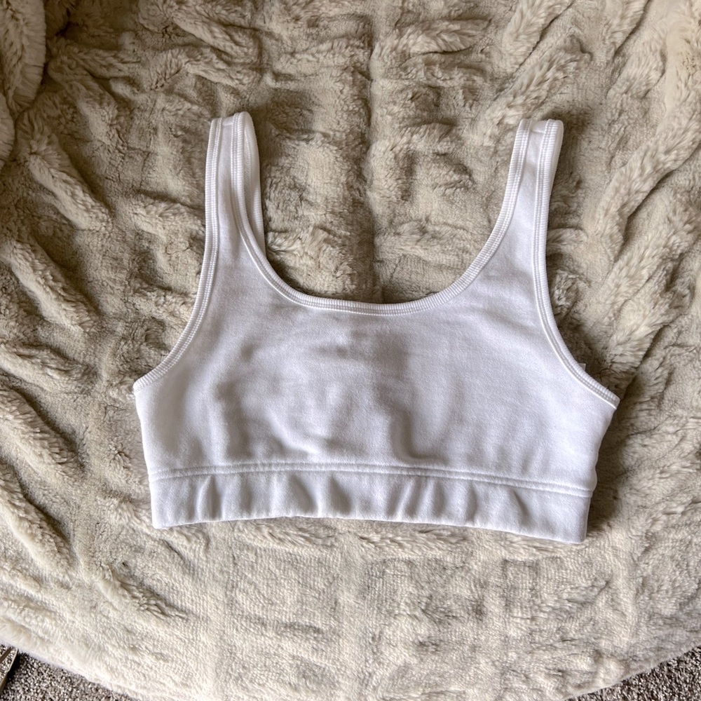 Aritzia Terry Fleece Perfect Bra Top